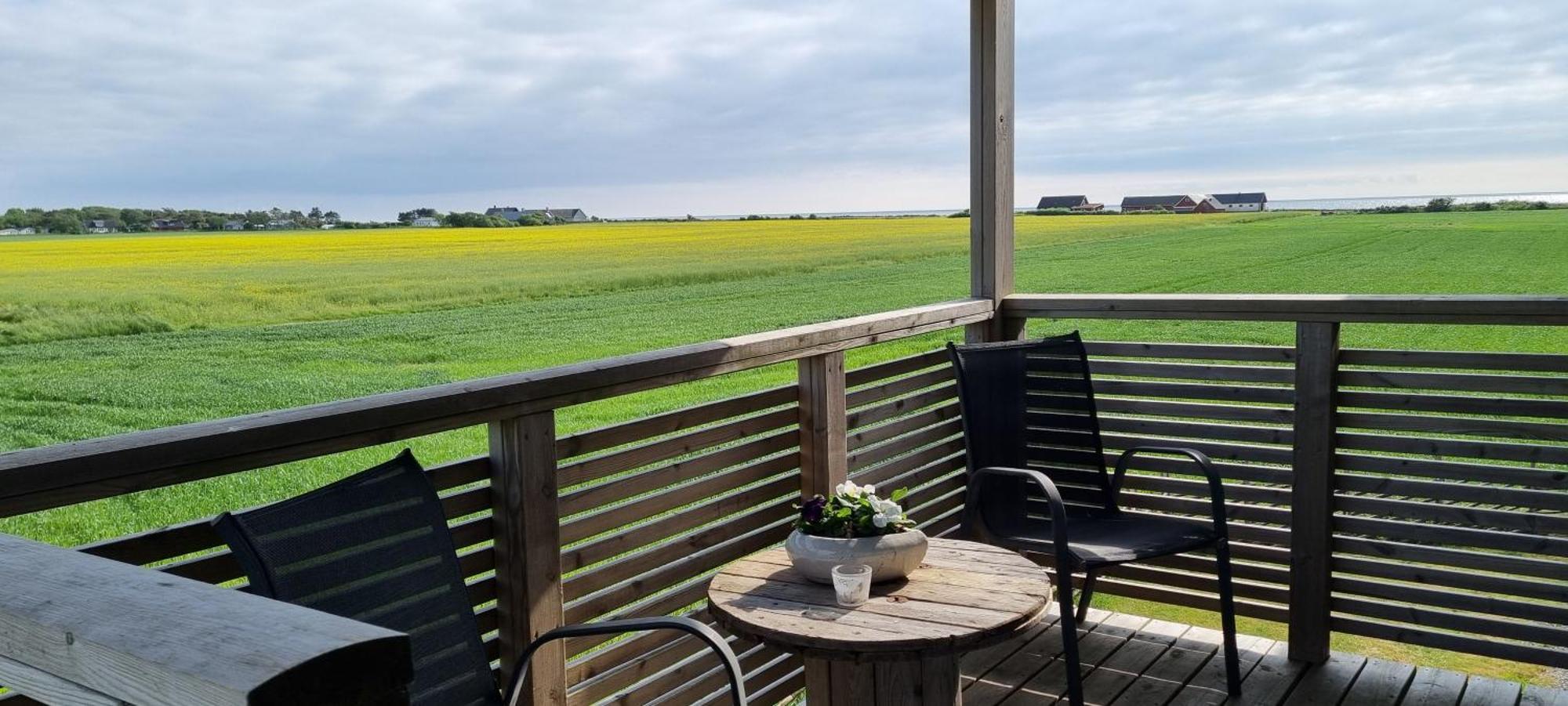 Sommarboende Med Havsutsikt Glommen Exteriér fotografie
